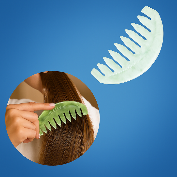 Anti-Static Detangling – Smooth Jade Surface – Curly Thick Hair & Frizz Control Bowlift