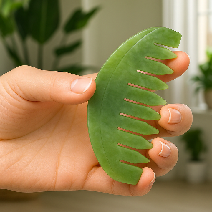 Anti-Static Detangling – Smooth Jade Surface – Curly Thick Hair & Frizz Control Bowlift