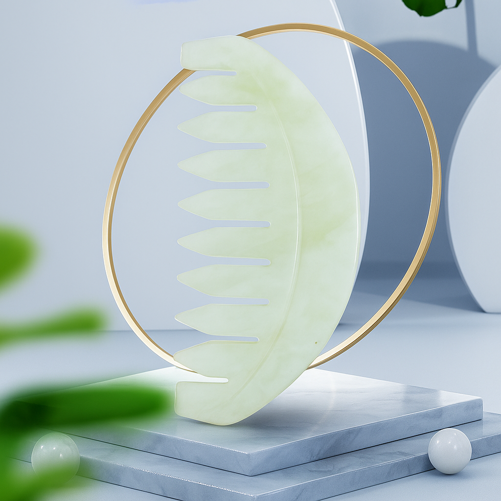 Anti-Static Detangling – Smooth Jade Surface – Curly Thick Hair & Frizz Control Bowlift