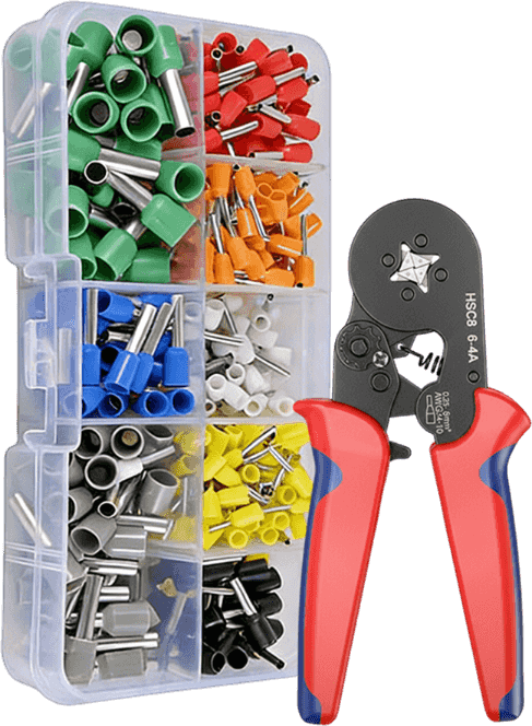 End sleeves set with crimping pliers | Bowlift