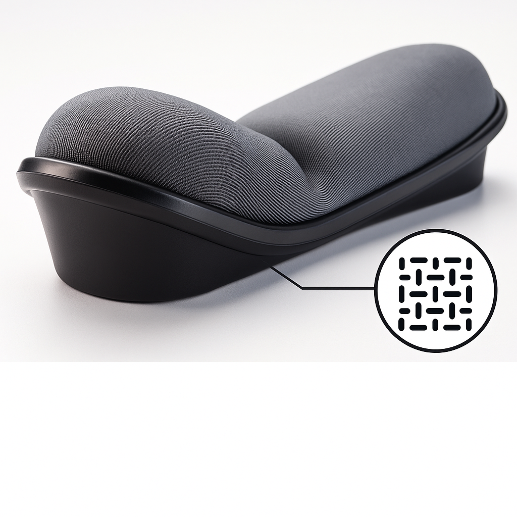 Pain Relief Support – Memory Foam Cushioned Non-slip – Office and Gaming Bowlift