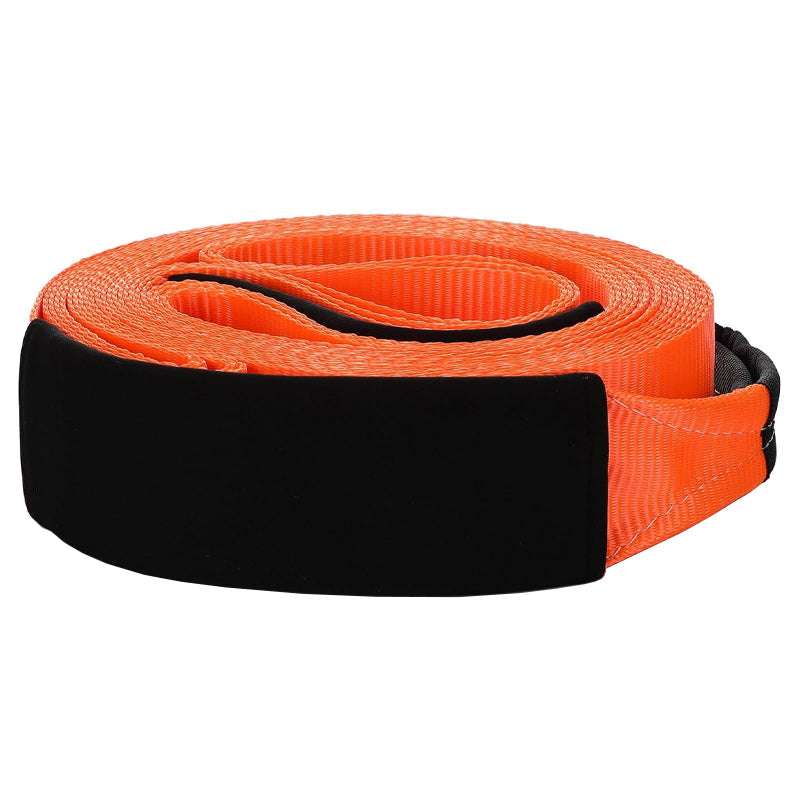 BowLift | 3" x 50 ft Recovery Tow Strap with Reinforced Loops 20,000 lbs Tow Rope Recovery Rope