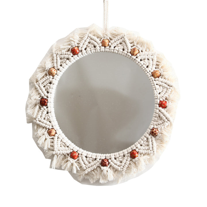 Decorative Macrame Wall Mirror Bowlift