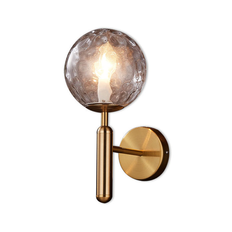 BowLift | Minimalistic Globe Wall Mount Light Fixture Glass 1-Head Bedroom Wall Lighting Ideas