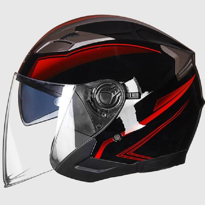 Full-Face Motorcycle Helmet with Integrated Visor Bowlift