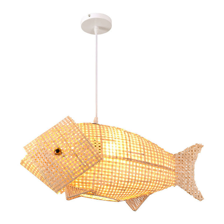 BowLift | WaveGlow Pendant Light - Elegant Wood Asian Pendant Light
