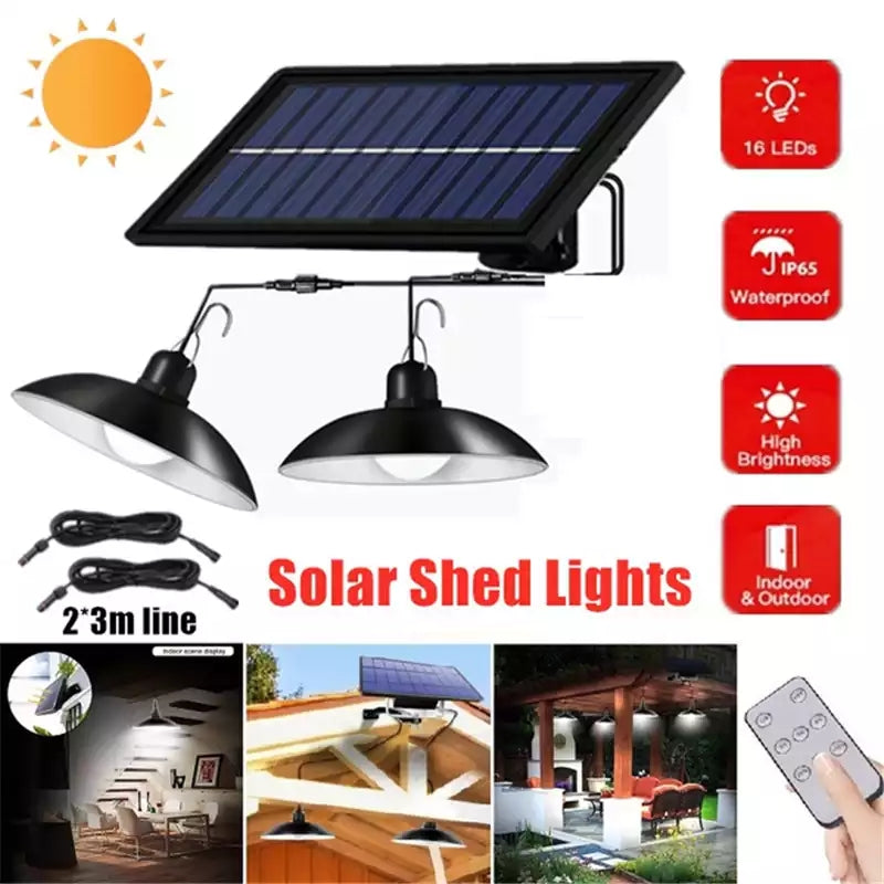 SolarDuo LED Lamp Set on Solar Energy with Remote Control | Bowlift