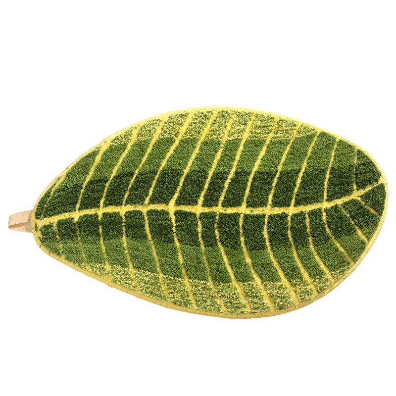 Leaf-Shaped Soft Bath Mat Bowlift