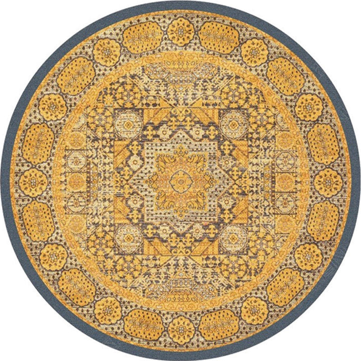 Ethnic Multicolored Flower Rug Synthetic Persian Rug Non-Slip Backing Pet-Friendly Machine Washable Rug for the Large Room | Bowlift