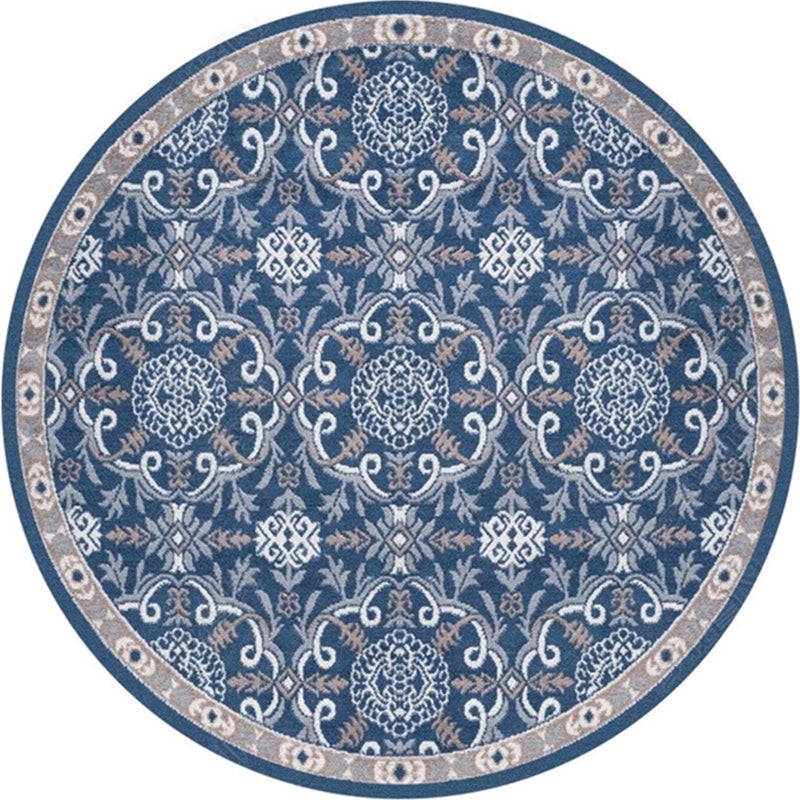 Ethnic Multicolored Flower Rug Synthetic Persian Rug Non-Slip Backing Pet-Friendly Machine Washable Rug for the Large Room | Bowlift