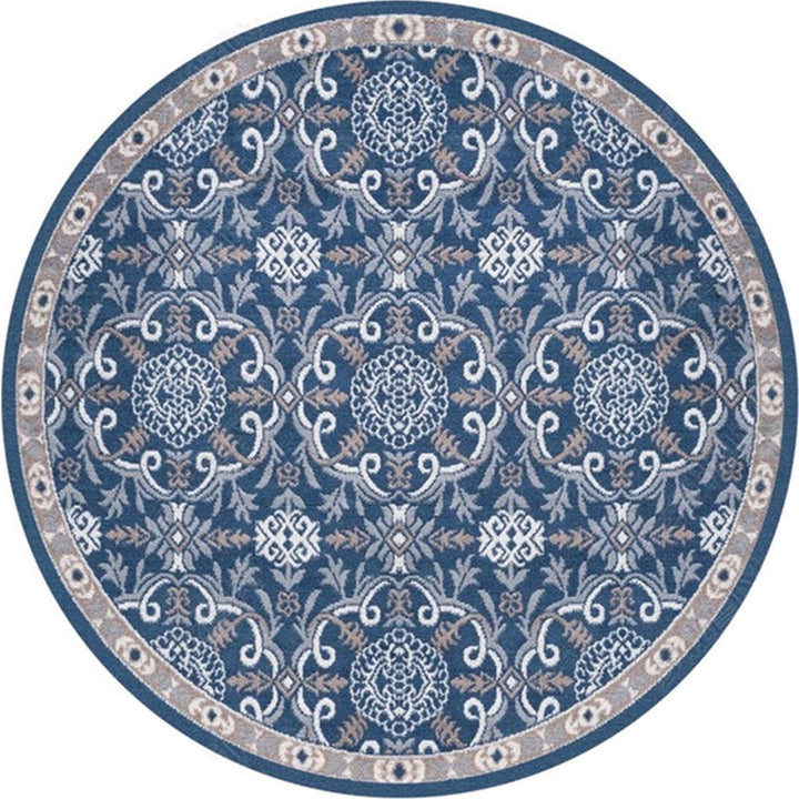 Ethnic Multicolored Flower Rug Synthetic Persian Rug Non-Slip Backing Pet-Friendly Machine Washable Rug for the Large Room | Bowlift
