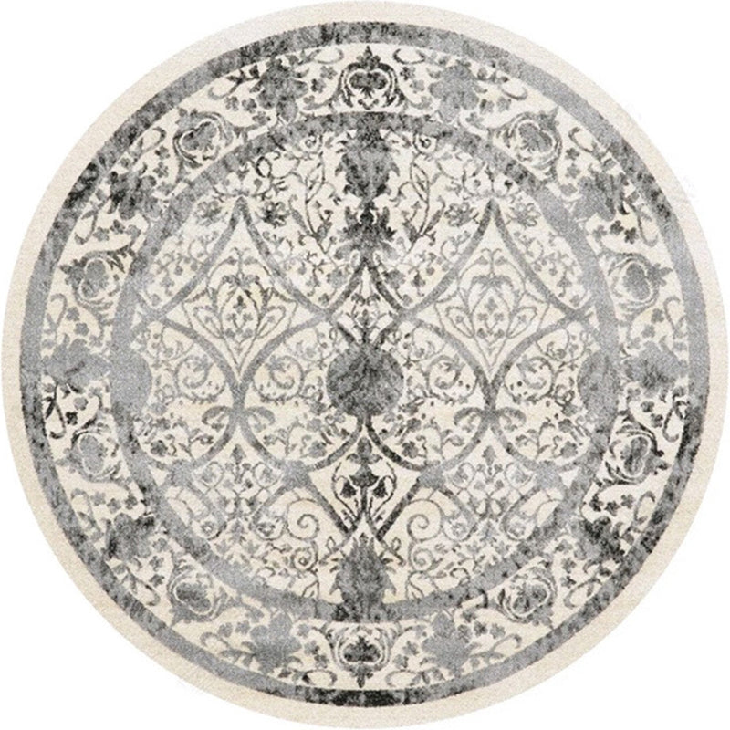 Ethnic Multicolored Flower Rug Synthetic Persian Rug Non-Slip Backing Pet-Friendly Machine Washable Rug for the Large Room | Bowlift