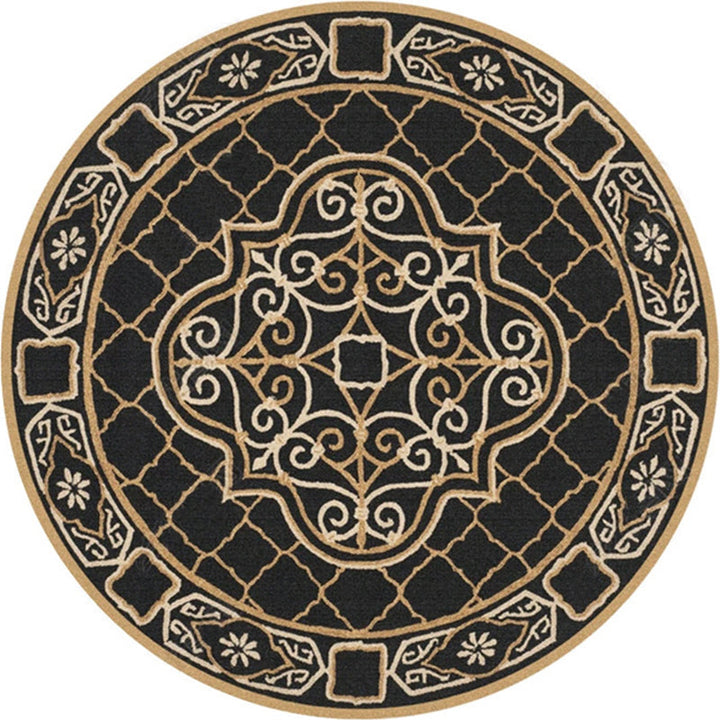 Ethnic Multicolored Flower Rug Synthetic Persian Rug Non-Slip Backing Pet-Friendly Machine Washable Rug for the Large Room | Bowlift