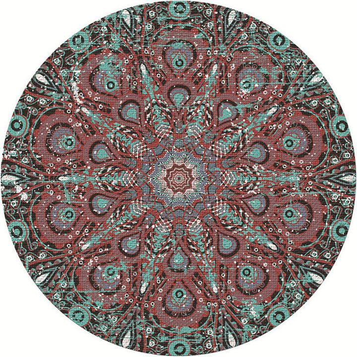 BowLift | Exotic Moroccan Carpet Multicolored Floral Pattern Rug Non-Slip Pet-Friendly Stain-Resistant Rug for Home