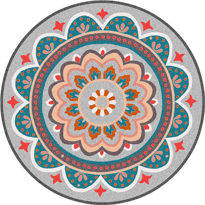 BowLift | Exotic Moroccan Carpet Multicolored Floral Pattern Rug Non-Slip Pet-Friendly Stain-Resistant Rug for Home