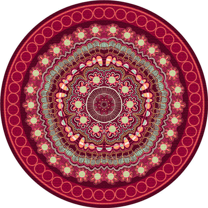 BowLift | Exotic Moroccan Carpet Multicolored Floral Pattern Rug Non-Slip Pet-Friendly Stain-Resistant Rug for Home