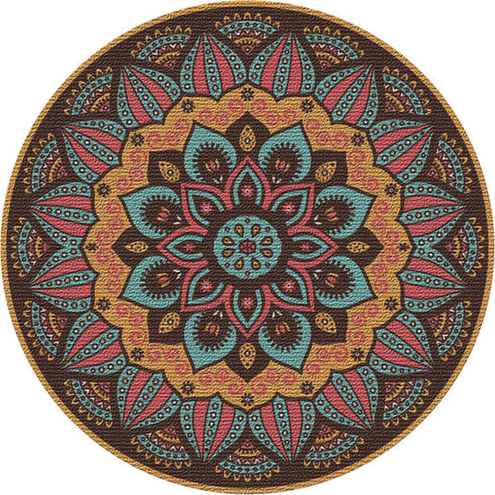 BowLift | Exotic Moroccan Carpet Multicolored Floral Pattern Rug Non-Slip Pet-Friendly Stain-Resistant Rug for Home