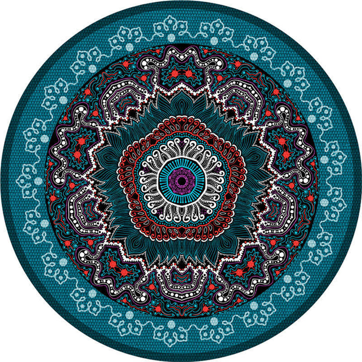 BowLift | Exotic Moroccan Carpet Multicolored Floral Pattern Rug Non-Slip Pet-Friendly Stain-Resistant Rug for Home