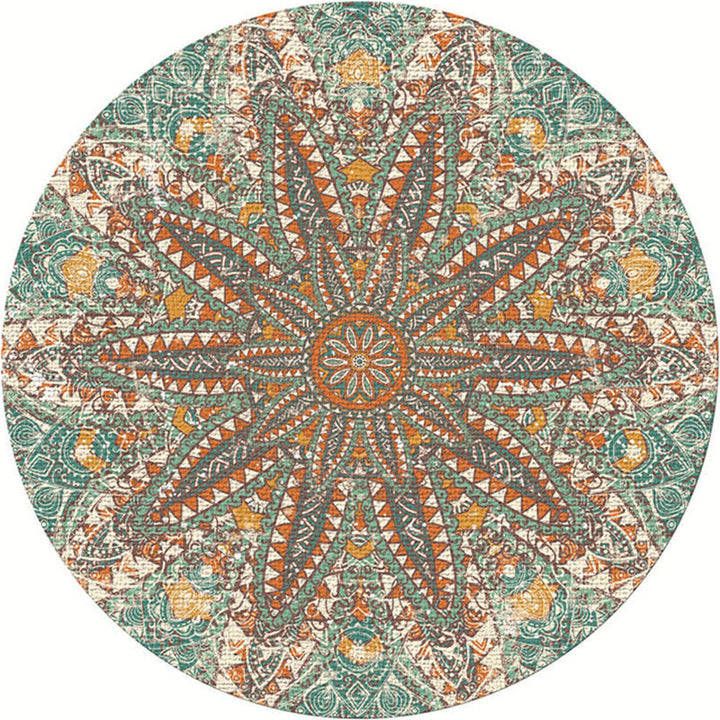 BowLift | Exotic Moroccan Carpet Multicolored Floral Pattern Rug Non-Slip Pet-Friendly Stain-Resistant Rug for Home