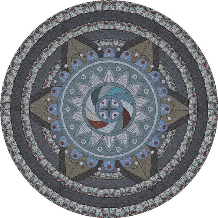 BowLift | Exotic Moroccan Carpet Multicolored Floral Pattern Rug Non-Slip Pet-Friendly Stain-Resistant Rug for Home