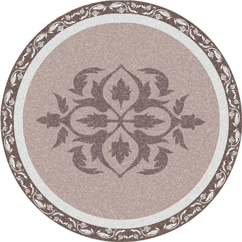 Moroccan living room rug Multicolored flower rug Polyester machine washable stain resistant non-slip backing area rug | Bowlift