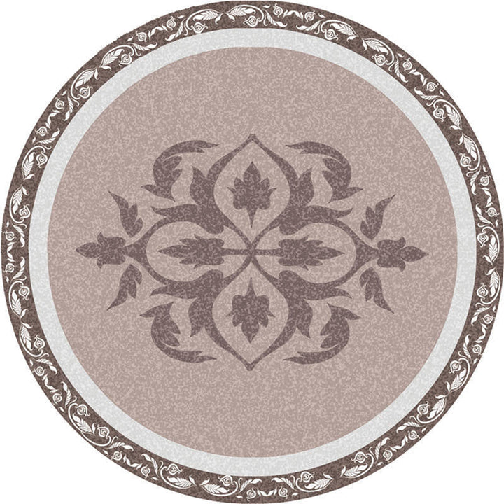 Moroccan living room rug Multicolored flower rug Polyester machine washable stain resistant non-slip backing area rug | Bowlift