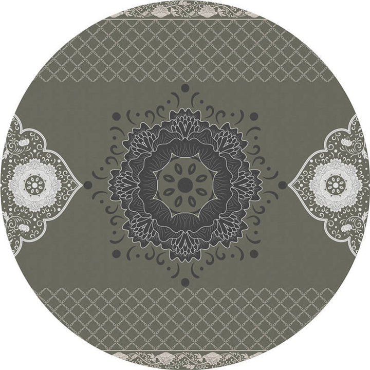 Moroccan living room rug Multicolored flower rug Polyester machine washable stain resistant non-slip backing area rug | Bowlift