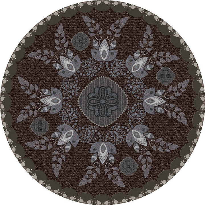 Moroccan living room rug Multicolored flower rug Polyester machine washable stain resistant non-slip backing area rug | Bowlift