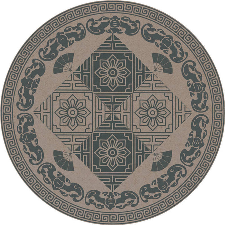 Moroccan living room rug Multicolored flower rug Polyester machine washable stain resistant non-slip backing area rug | Bowlift