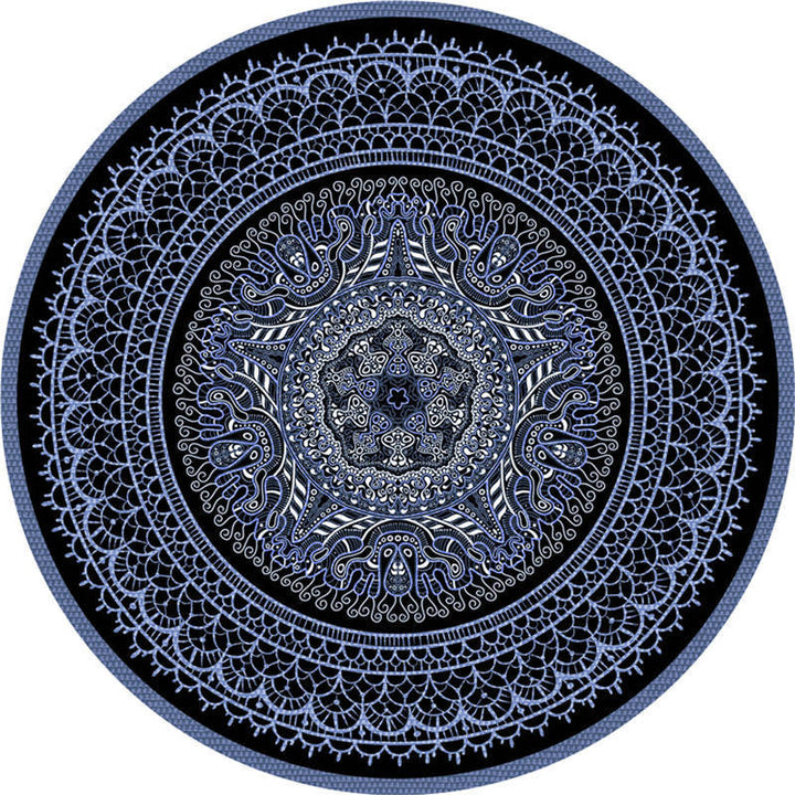 Moroccan living room rug Multicolored flower rug Polyester machine washable stain resistant non-slip backing area rug | Bowlift