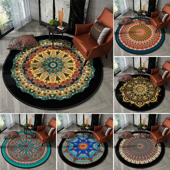 BowLift | Nostalgic Multicolor Tribeprint Carpet Polypropylene Moroccan Carpet Pet Friendly Stain Resistant Non-Slip Carpet for Large Room