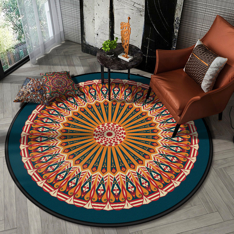 BowLift | Nostalgic Multicolor Tribeprint Carpet Polypropylene Moroccan Carpet Pet Friendly Stain Resistant Non-Slip Carpet for Large Room
