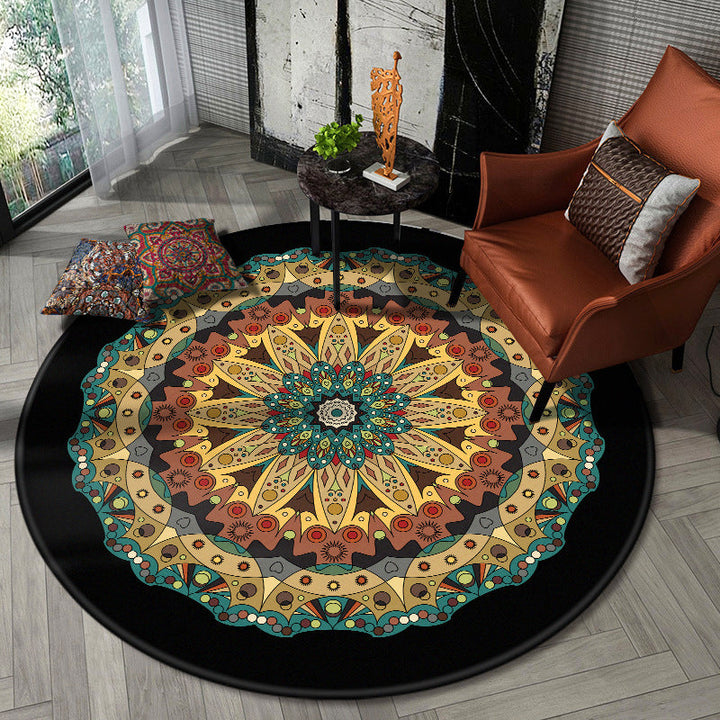 BowLift | Nostalgic Multicolor Tribeprint Carpet Polypropylene Moroccan Carpet Pet Friendly Stain Resistant Non-Slip Carpet for Large Room