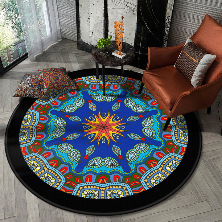 BowLift | Nostalgic Multicolor Tribeprint Carpet Polypropylene Moroccan Carpet Pet Friendly Stain Resistant Non-Slip Carpet for Large Room