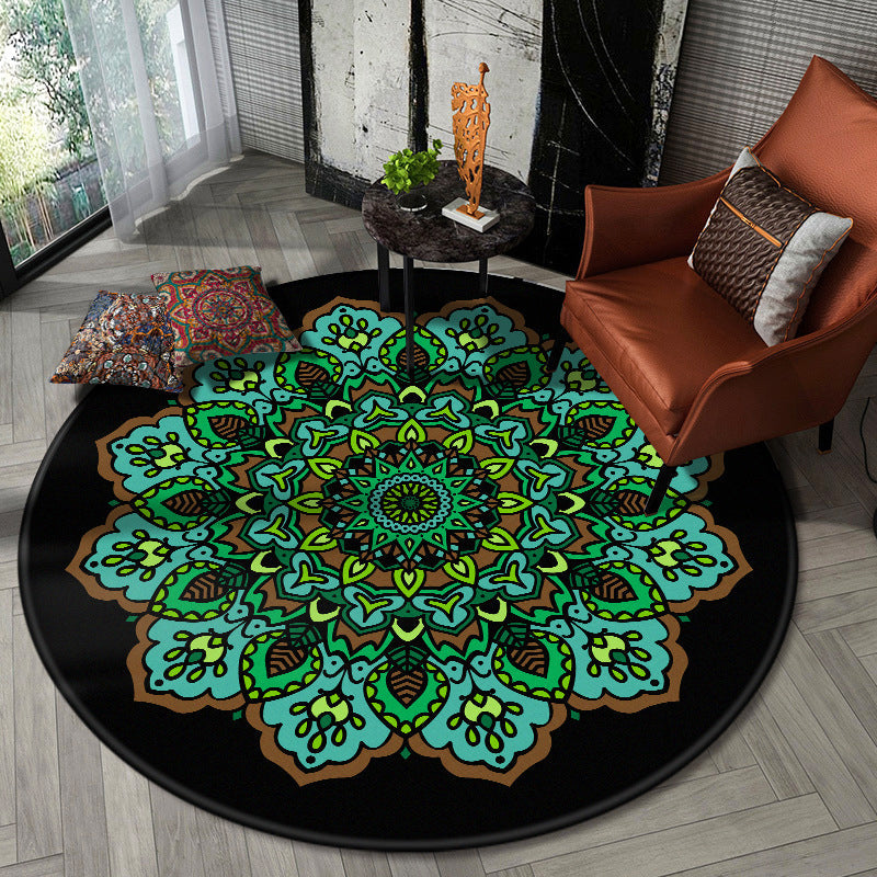 BowLift | Nostalgic Multicolor Tribeprint Carpet Polypropylene Moroccan Carpet Pet Friendly Stain Resistant Non-Slip Carpet for Large Room
