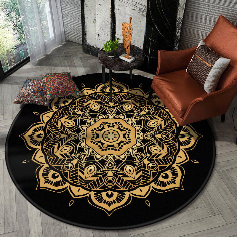BowLift | Nostalgic Multicolor Tribeprint Carpet Polypropylene Moroccan Carpet Pet Friendly Stain Resistant Non-Slip Carpet for Large Room