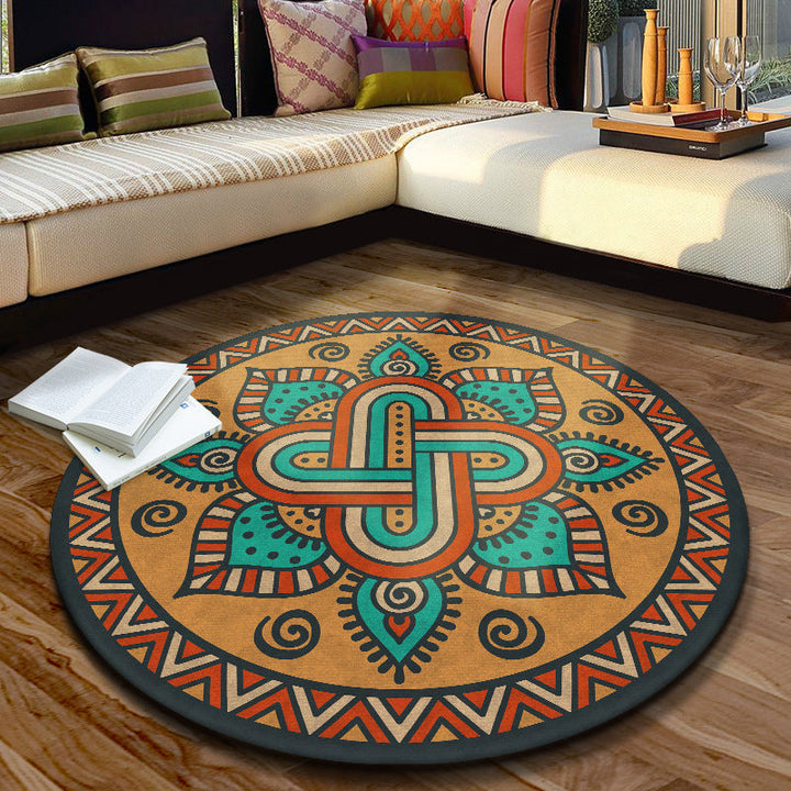 BowLift | Multicolored Moroccan rug Synthetic floral pattern rug with non-slip backing stain-resistant machine washable rug for the dining room