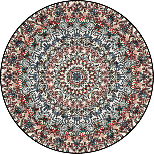 BowLift | Ethical Moroccan Style Rug Multicolored Flower Rug Pet Friendly Anti-Slip Stain Resistant Rug for Living Room