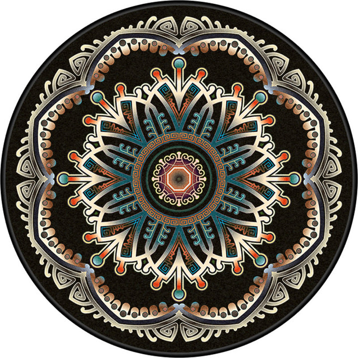 BowLift | Turkish Style Living Room Carpet Colorful Flower Carpet Synthetic Pet-Friendly Machine Washable Non-Slip Carpet