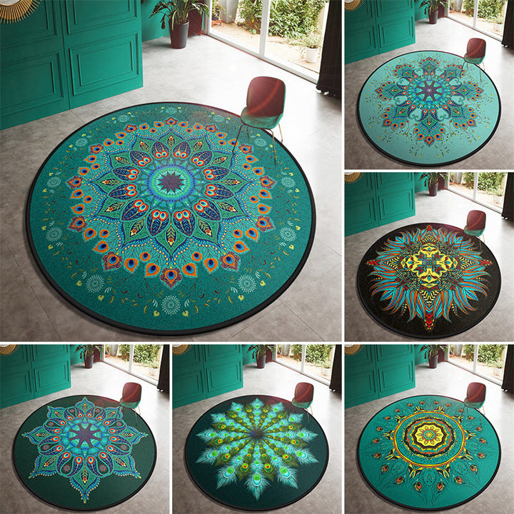 BowLift | Multi Color Doormat Moroccan Flowers Area Rug Synthetic Non-Slip Stain Resistant Pet Friendly Rug