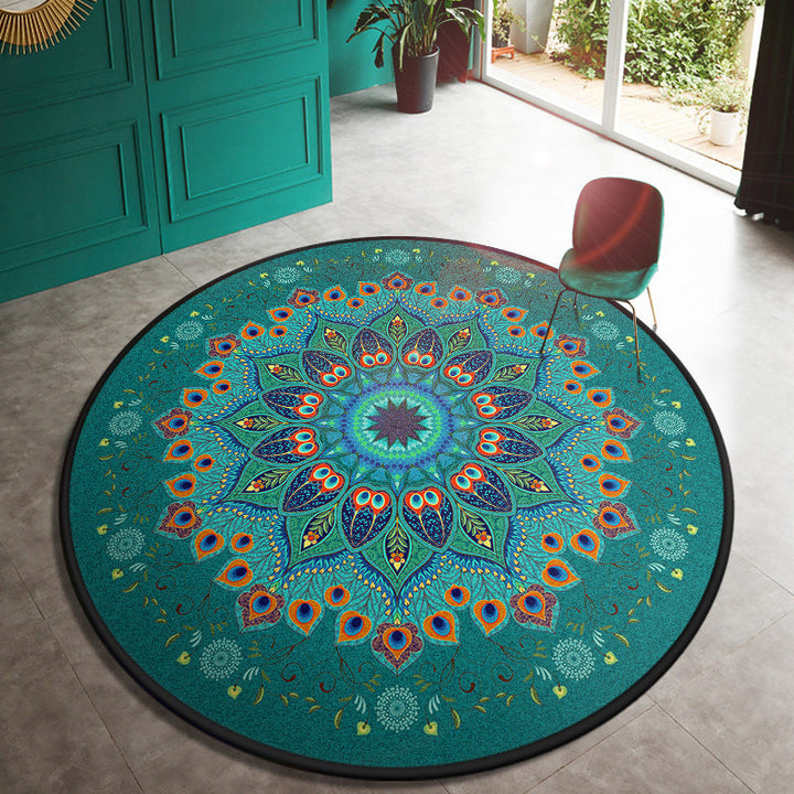 BowLift | Multi Color Doormat Moroccan Flowers Area Rug Synthetic Non-Slip Stain Resistant Pet Friendly Rug