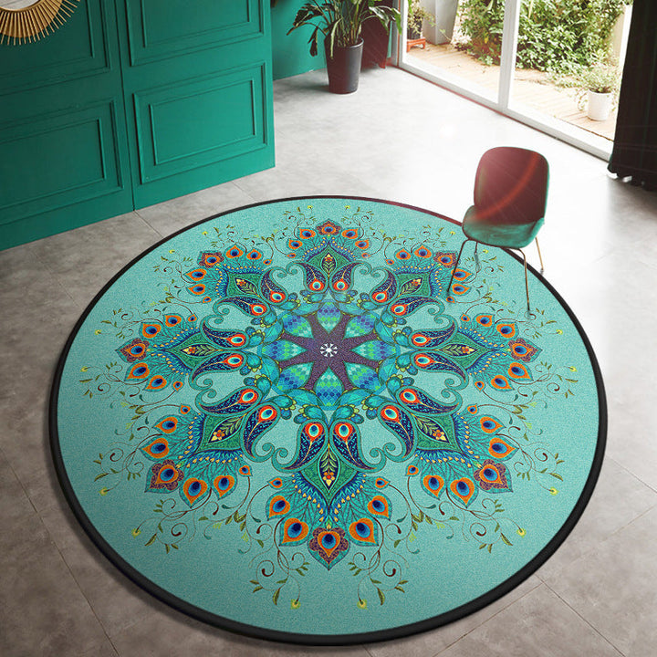 BowLift | Multi Color Doormat Moroccan Flowers Area Rug Synthetic Non-Slip Stain Resistant Pet Friendly Rug