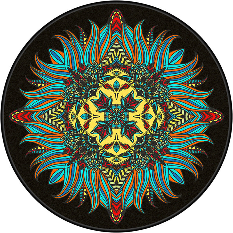 BowLift | Multi Color Doormat Moroccan Flowers Area Rug Synthetic Non-Slip Stain Resistant Pet Friendly Rug