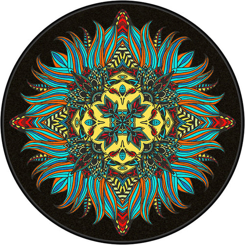 BowLift | Multi Color Doormat Moroccan Flowers Area Rug Synthetic Non-Slip Stain Resistant Pet Friendly Rug