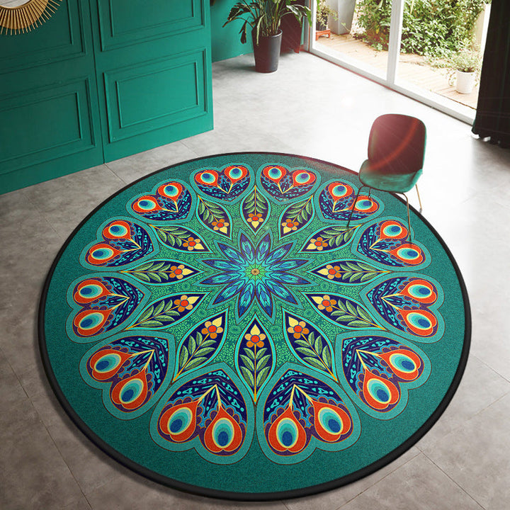 BowLift | Multi Color Doormat Moroccan Flowers Area Rug Synthetic Non-Slip Stain Resistant Pet Friendly Rug
