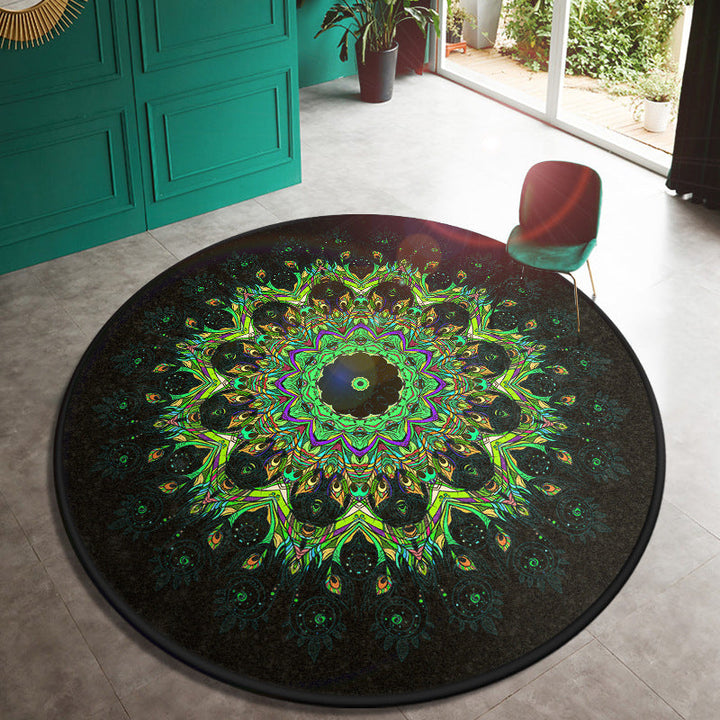 BowLift | Multi Color Doormat Moroccan Flowers Area Rug Synthetic Non-Slip Stain Resistant Pet Friendly Rug