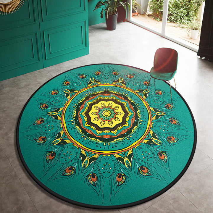 BowLift | Multi Color Doormat Moroccan Flowers Area Rug Synthetic Non-Slip Stain Resistant Pet Friendly Rug
