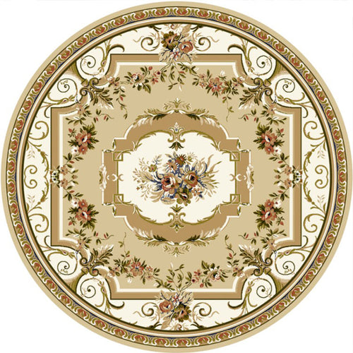 BowLift | Stylish Multicolored Persian Rug Polyester Flower Pattern Rug Washable Non-Slip Pet-Friendly Rug for Home
