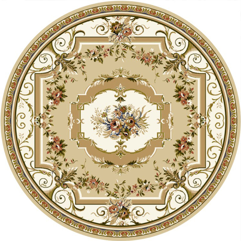 Chic Multicolored Persian Carpet Polyester Flower Pattern Carpet Washable Non-Slip Pet-Friendly Carpet for Home | Bowlift