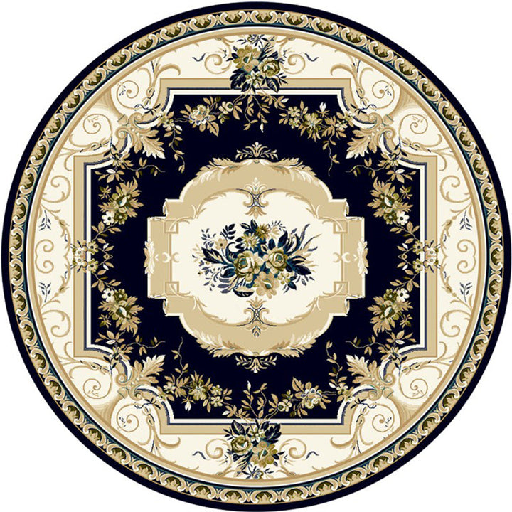Chic Multicolored Persian Carpet Polyester Flower Pattern Carpet Washable Non-Slip Pet-Friendly Carpet for Home | Bowlift